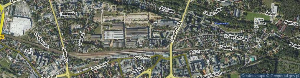 Zdjęcie satelitarne Towarowa ul.